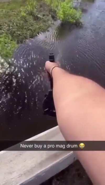 Idiot presses mag release and then blames the mag