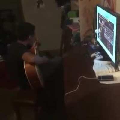 Scared the English out of him💀