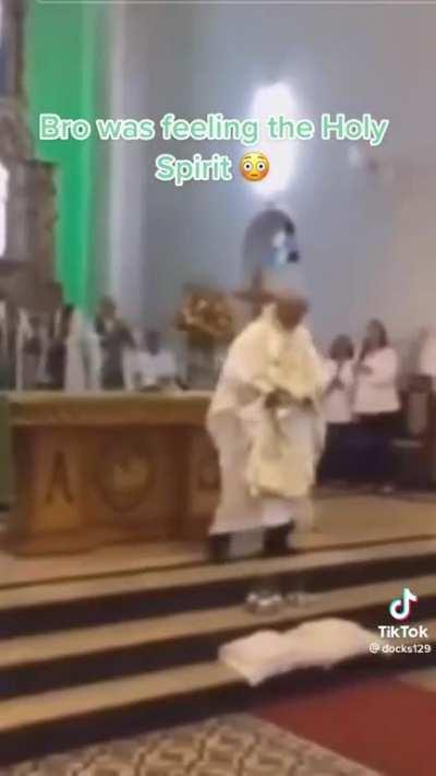 The priest got moves