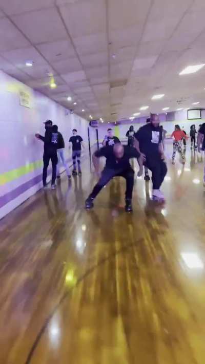 Epicly roller blading together