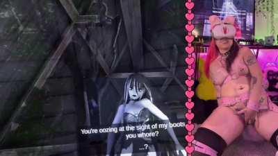 New lewd play! Dominatrix simulator part 2 is now live on Onlyfans and Fansly, check the links in comments and Happy Fapping my little pervs! ❤️🥰❤️