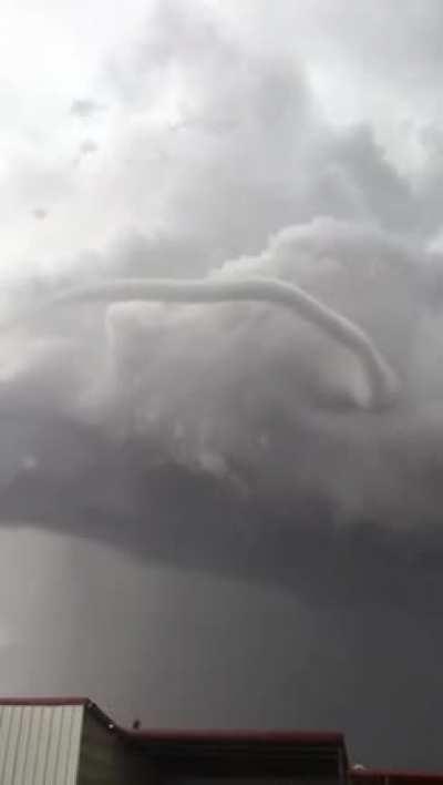 A rare view of a tornado formation
