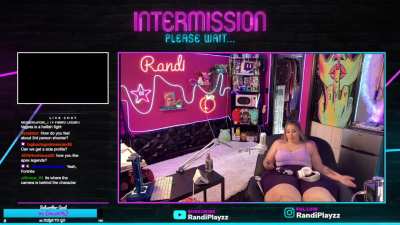 Using her thigh as a mouse pad. (Twitch clip)