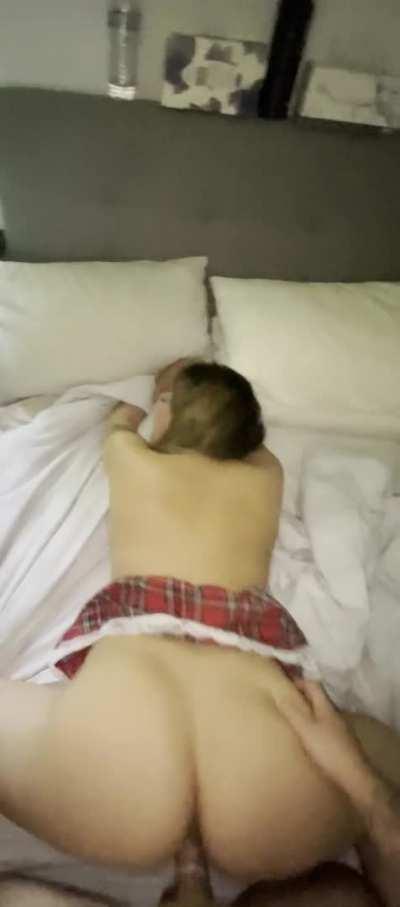 Backshots make her dirty talk