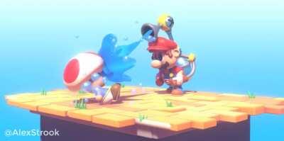 I made a 3d animation fanart of Super Mario Sunshine to celebrate Mario 35th Anniversary !