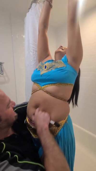 Princess Jasmine (Diana) Bellybutton Tickle