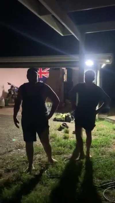 Doesn’t like his neighbour’s Flood Light