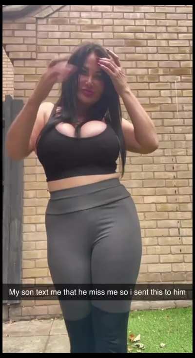 Mom loves making her son horny while working