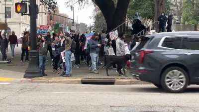 February 5th protest against Elon’s power grabs, North Carolina Capitol in Raleigh