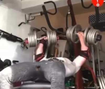 WCGW when trying to lift with ego & not strength.........