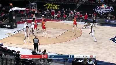 [Highlight] KD with the tough one legged fadeaway plus the foul