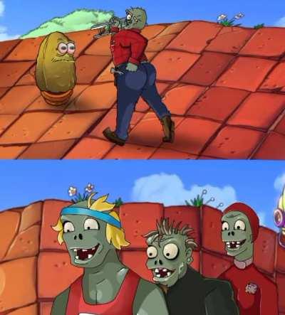 Ladder Zombie in Rooftop