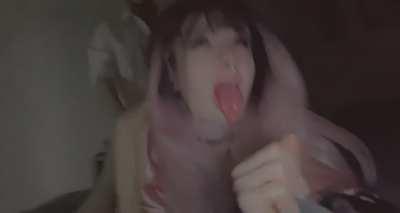 Posted with sound this time 💓 I’m already craving getting messily fucked & pumped full of cum again 🥵