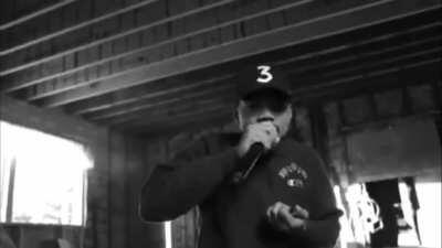 Chance The Rapper rapping over Kick In The Door by Biggie