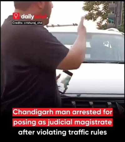 Chandigarh man arrested for posing as judicial magistrate after violating traffic rules