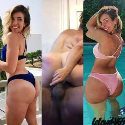 Gabbie Hanna Getting Her Thick Cheeks Clapped🍑 - Babecock Style😏