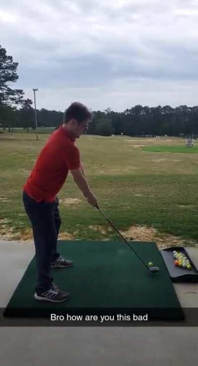 I'm getting better at this golfing thing!