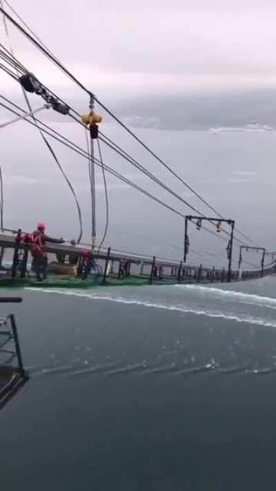 Bridge build in Turkey, human is on the camera pan.