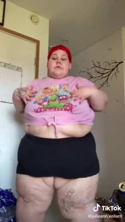 She skipped the part of spitting out