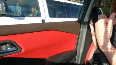 This is the first time I got a thumbs up for showing my tits… loved it