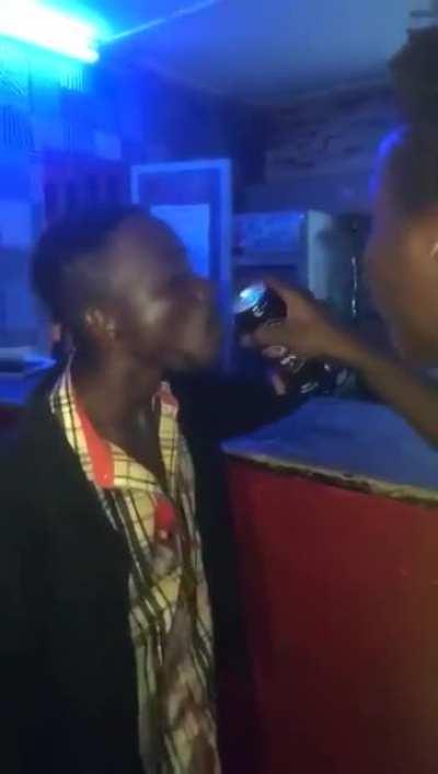 How can he do that with tongue