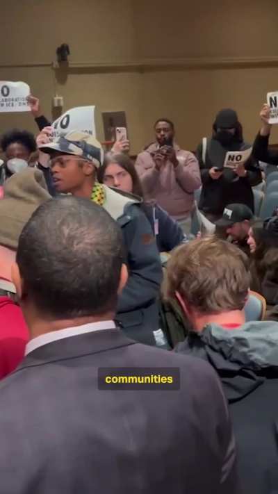 Anti-ICE protesters removed from New Orleans City Council meeting went into recess after it erupted when the public comment 