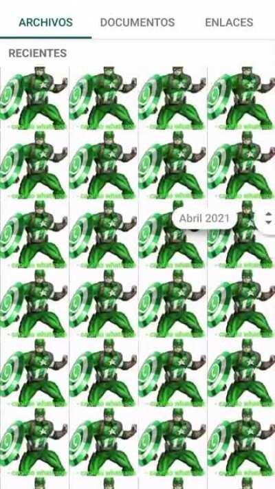 Contexto: mi amigo me mandó 1457 fotos de el cãpitao whatsapp