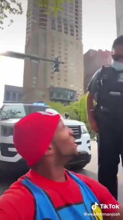 Chicago PD pulls over a Mario Karter