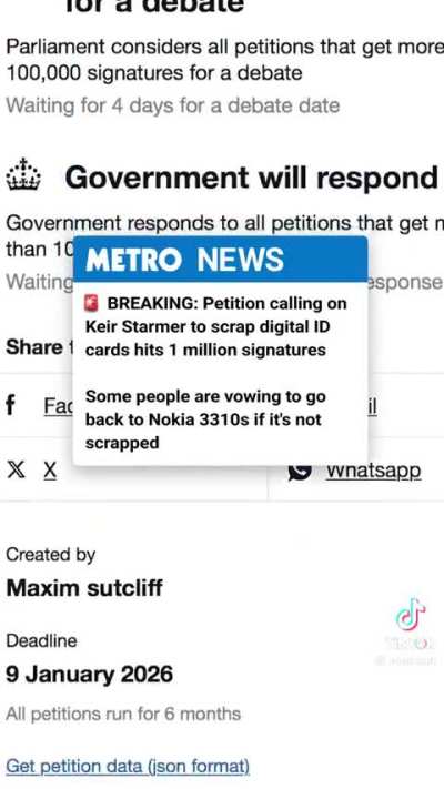 Interesting to see what they do next... Can a petition make a difference? What are your thoughts? (UK's Digital iD's)