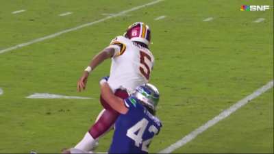 [Injury] SEA vs WAS - Jayden Daniels goes down with an injury