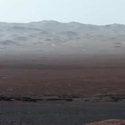 The surface of Mars, captured by the Curiosity rover.