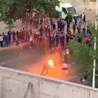 WCGW luanching a rocket into the air