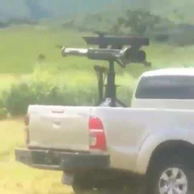 Venezuelan military explorador prototype version with 2 AT-4s operated by truck