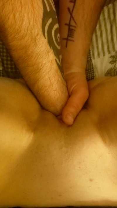 So close to taking that second huge fist.