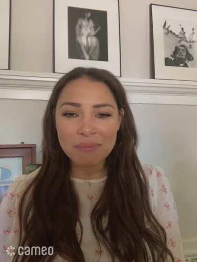 I got this message from her on my birthday. She has a great voice. 😍