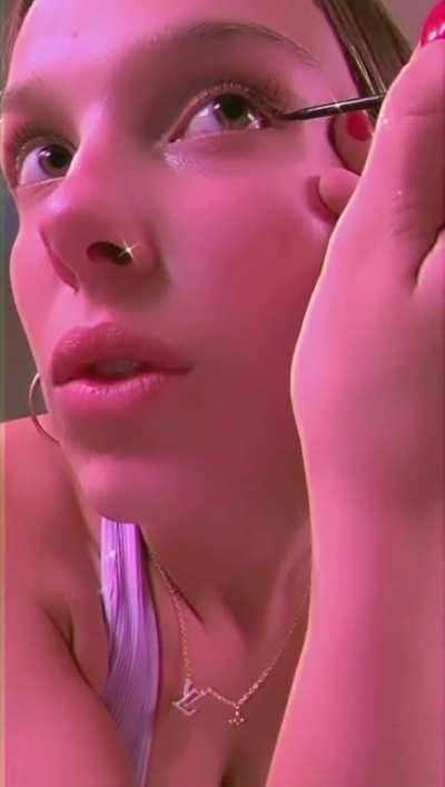 Millie getting ready for a dinner date