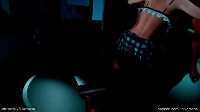 AI vr porn game blowjob and facial cumshot, Sex simulator