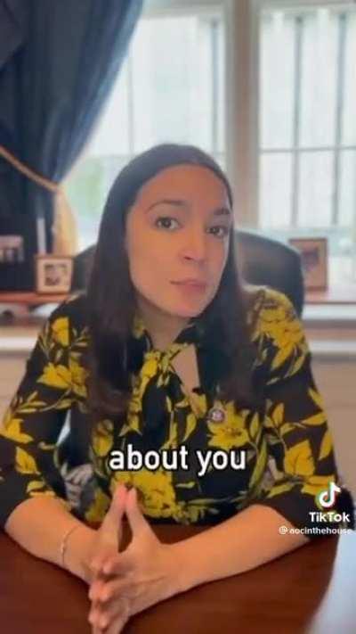 AOC just posted her first TikTok!