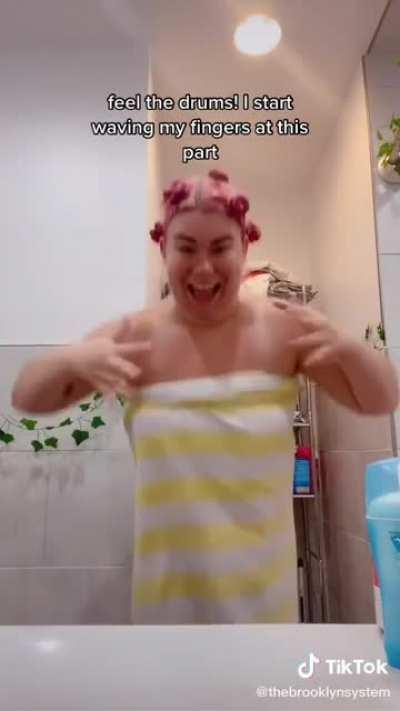 Yeah 🤗 stimmies in my towel in the bathroom