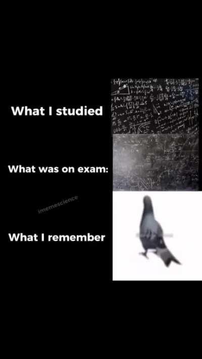 Finals have been bombed 👍