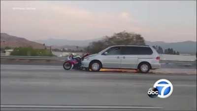 Where’s the motorcyclist?