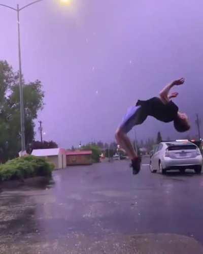 Backflip approved by Zeus.