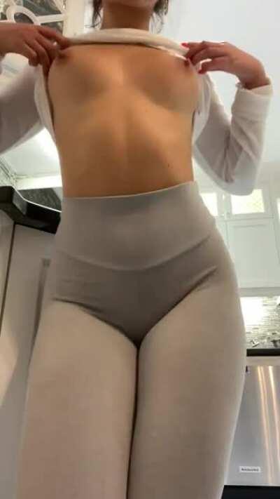 I never wear panties to the gym... ;)