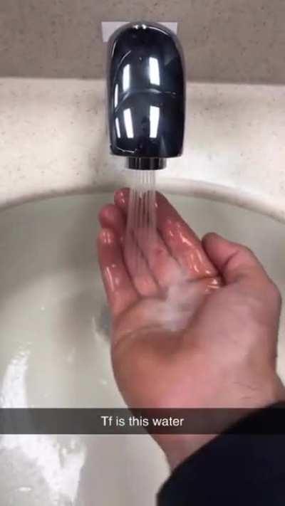 The water at my workplace