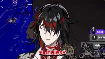 Vox sings Radioactive but the lyrics are sussy