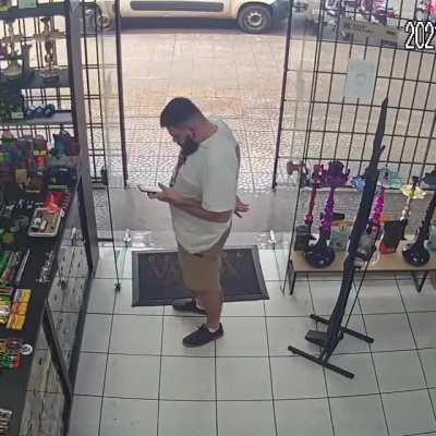 Idiot thought that it was a drive-in shop...