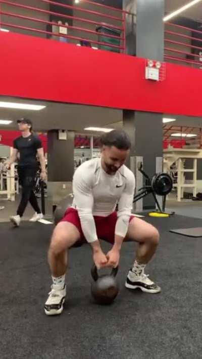 60lb KBs moved nicely today 🦿