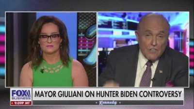 Rudy Giuliani melts down on Fox News when compared to Christopher Steele and asked if he regrets appearance in Borat movie