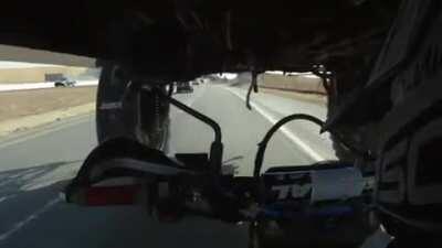 HMRB while I pass underneath this tractor