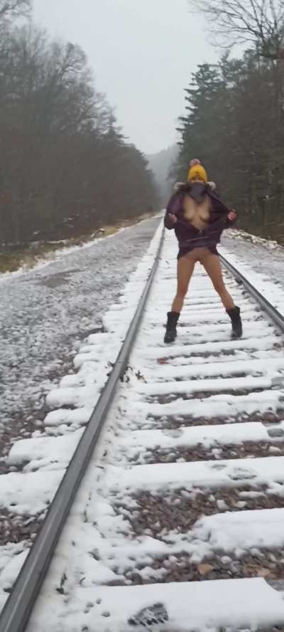 Enjoying the first snow of the season